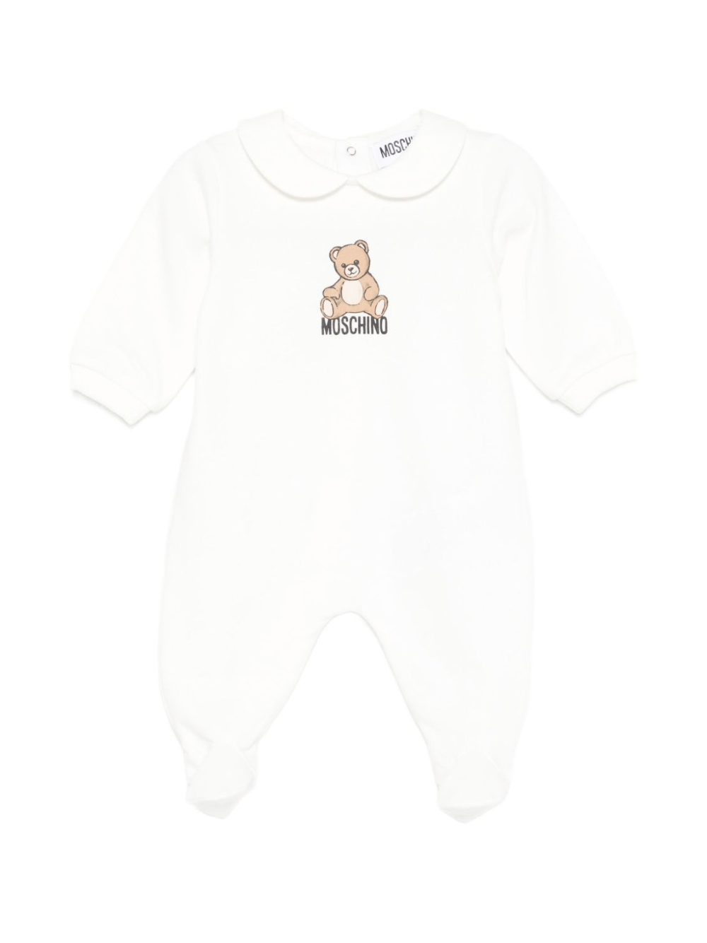 Tutina per neonati Moschino Kids bianco con stampa Teddy Bear - Rubino Kids