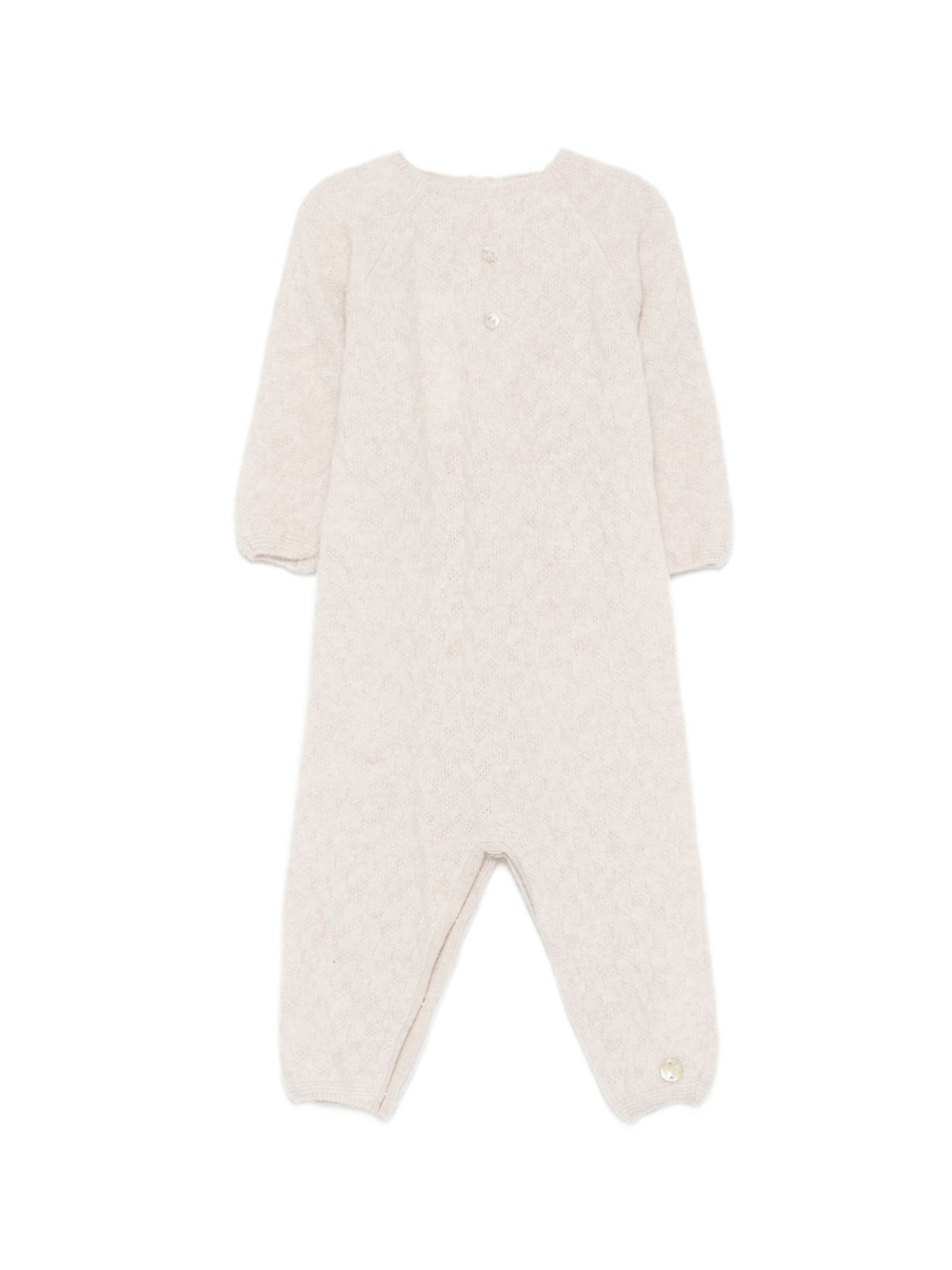 Tutina per neonati Paz Rodriguez beige con chiusura con bottoni sul davanti - Rubino Kids