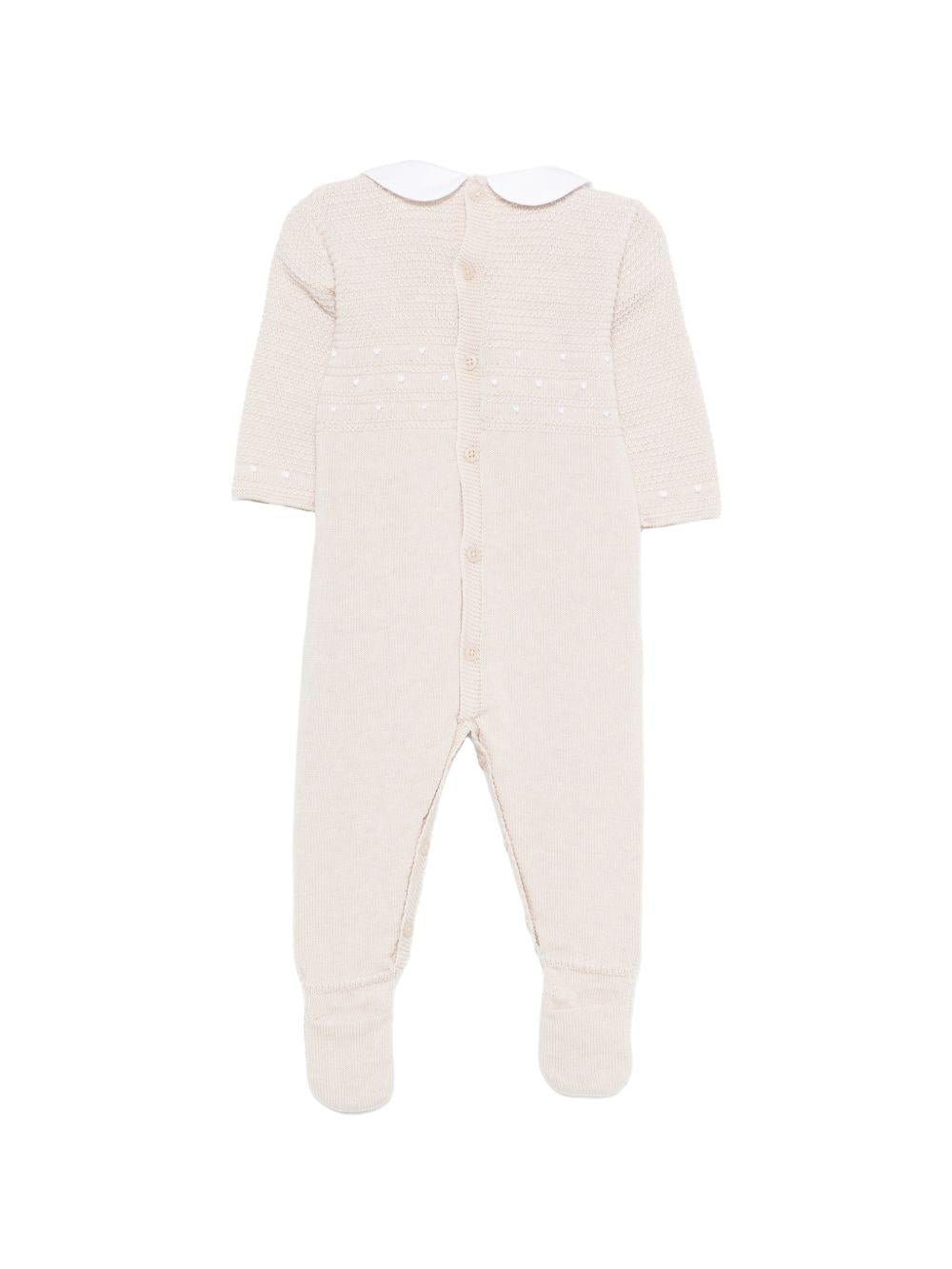 Tutina per neonati Paz Rodriguez beige con motivo a pois - Rubino Kids