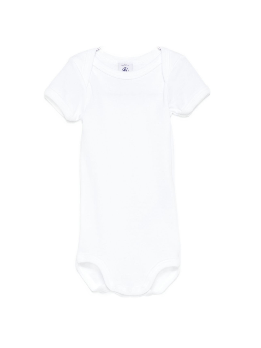 Tutina per neonati Petit Bateau bianca a girocollo - Rubino Kids