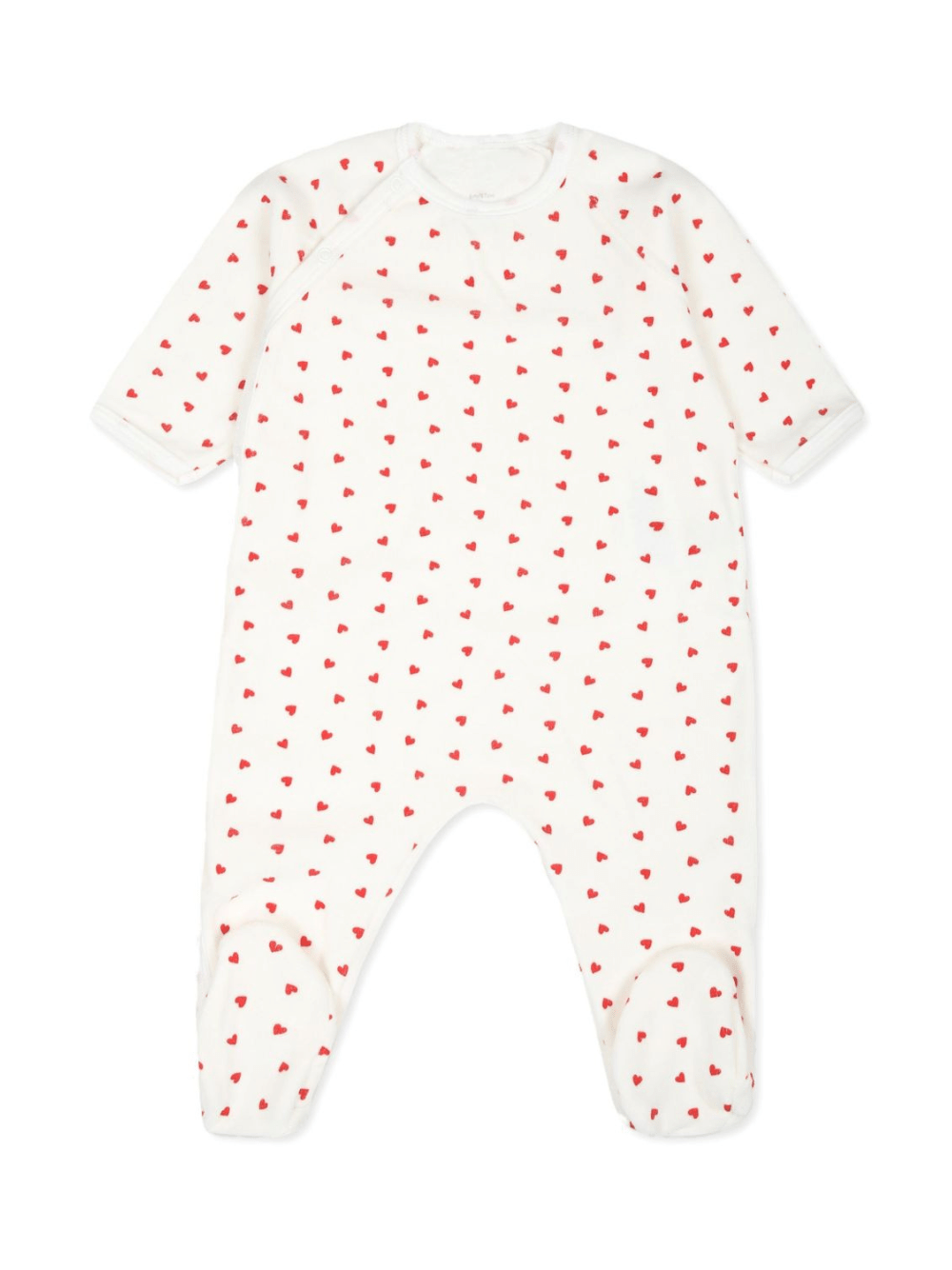 Tutina per neonati Petit Bateau bianca con stampa - Rubino Kids