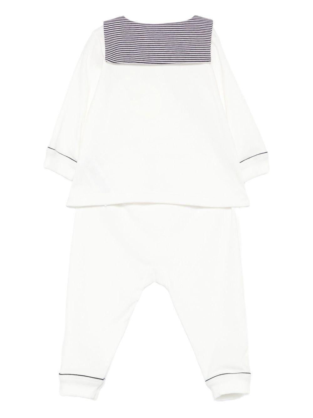 Tutina per neonati Petit Bateau bianca con taglio dritto - Rubino Kids