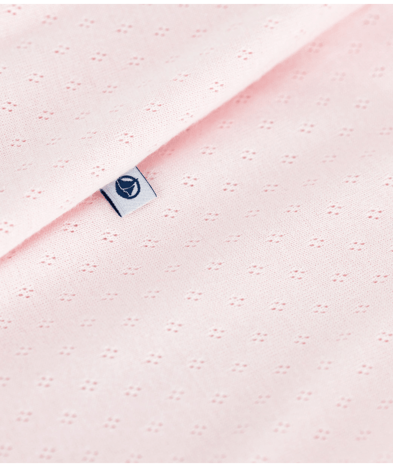 Tutina per neonati Petit Bateau rosa con dettaglio arricciature - Rubino Kids