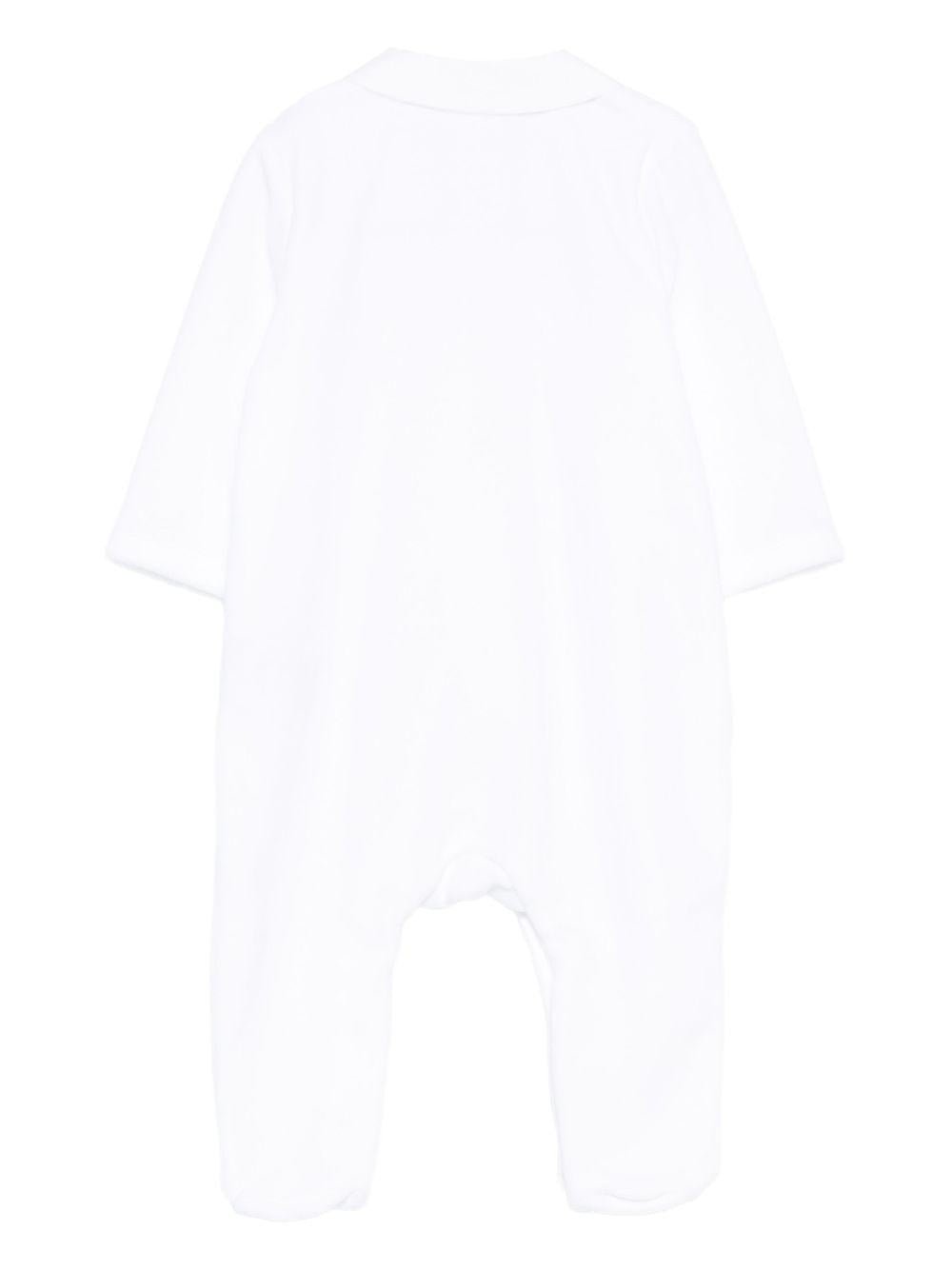 Tutina per neonati Tartine Et Chocolate bianca con ricamo a forma di riccio - Rubino Kids