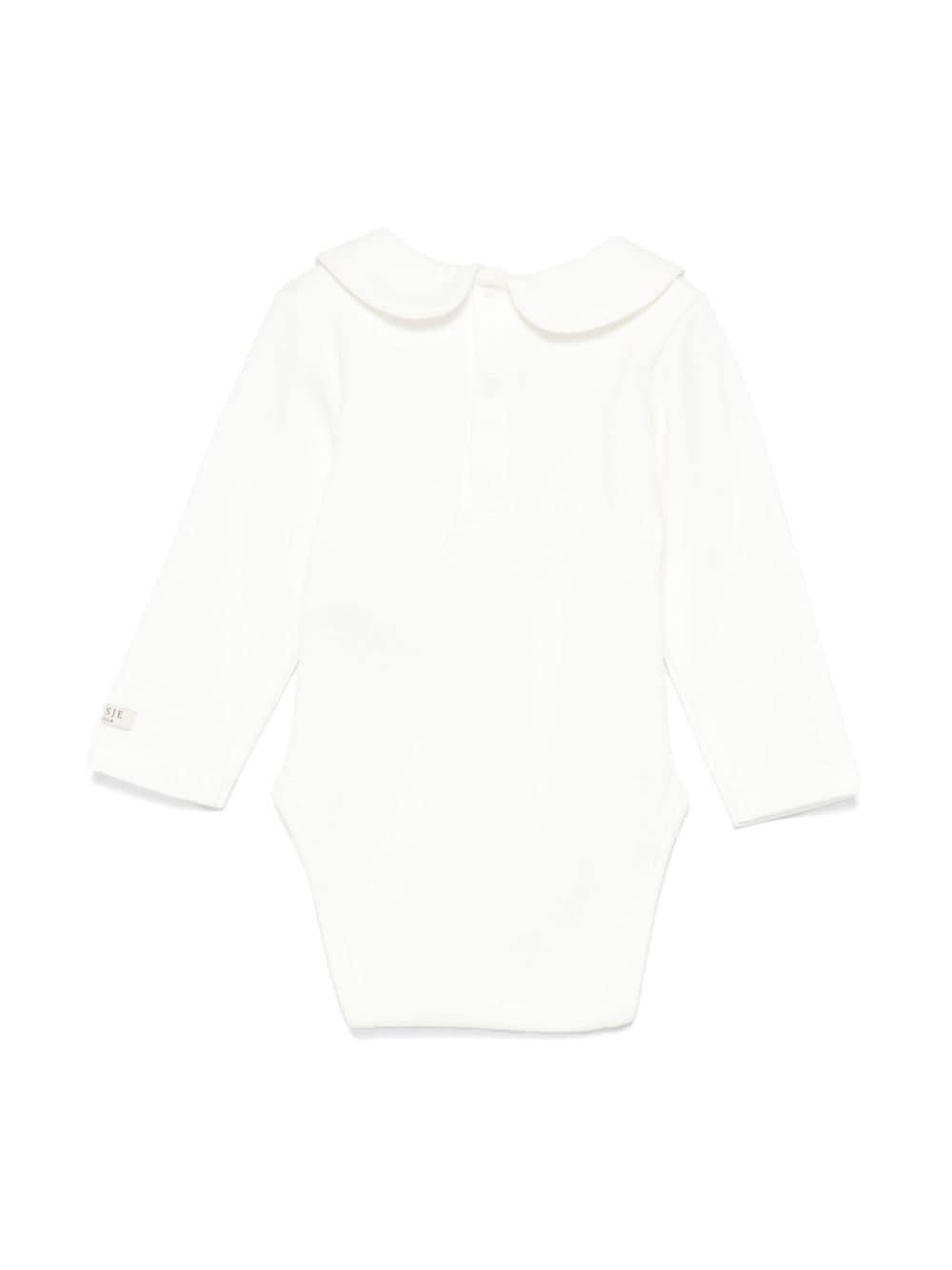 Tutina per neonato Donsje Kris bianco con decorazione pinguino - Rubino Kids