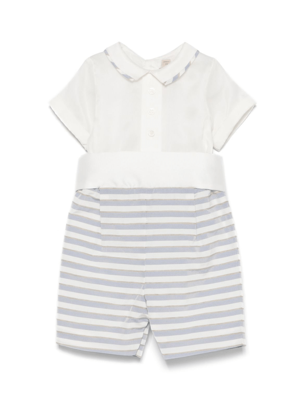 Tutina per neonato La Stupenderia bianco con inserti - Rubino Kids