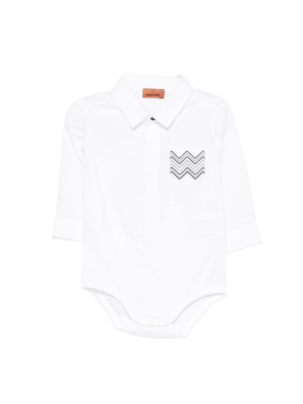 Tutina per neonato Missoni Kids bianca con motivo a zigzag - Rubino Kids