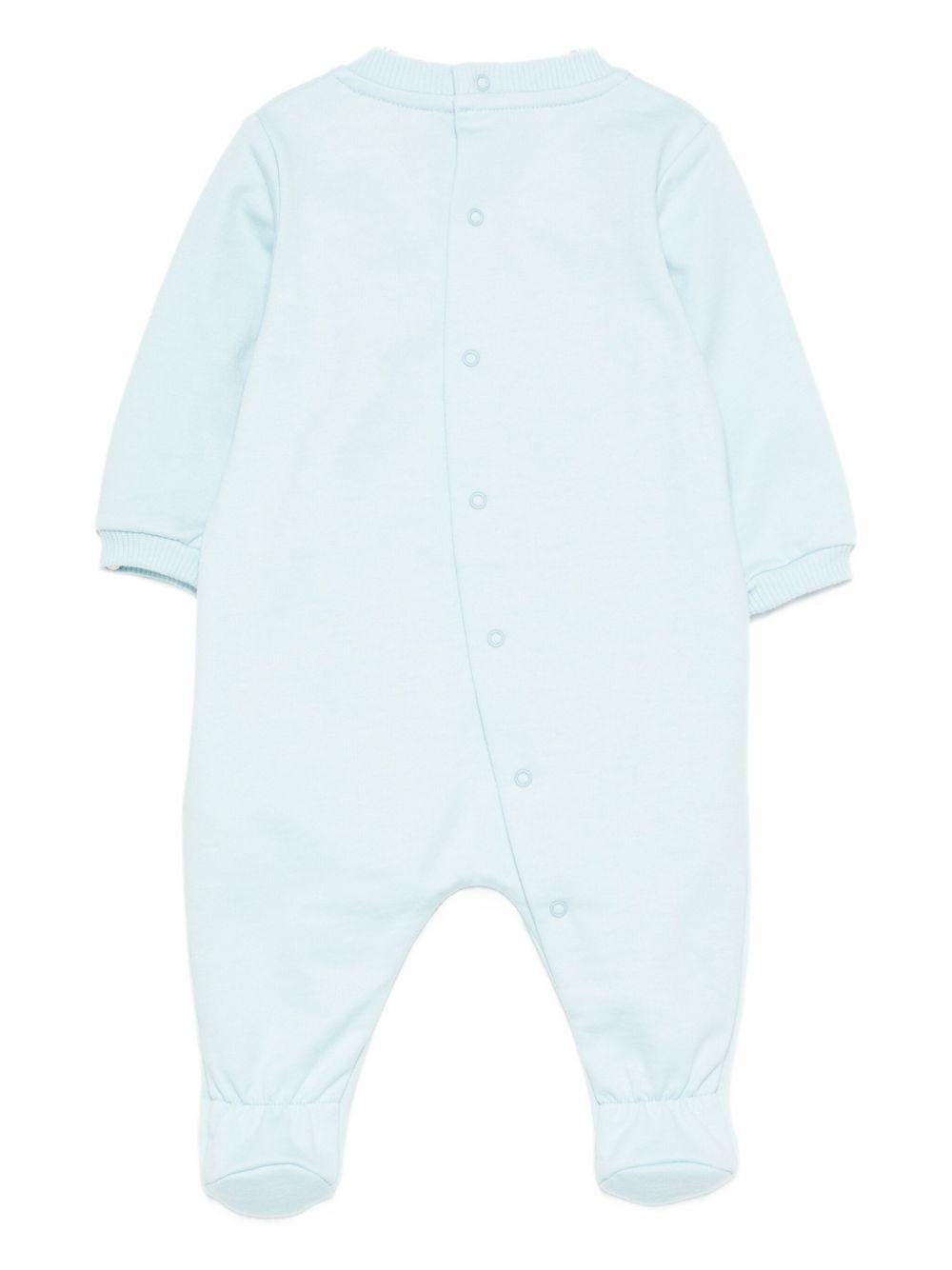 Tutina per neonato Moschino Kids azzurra con motivo Teddy Bear - Rubino Kids