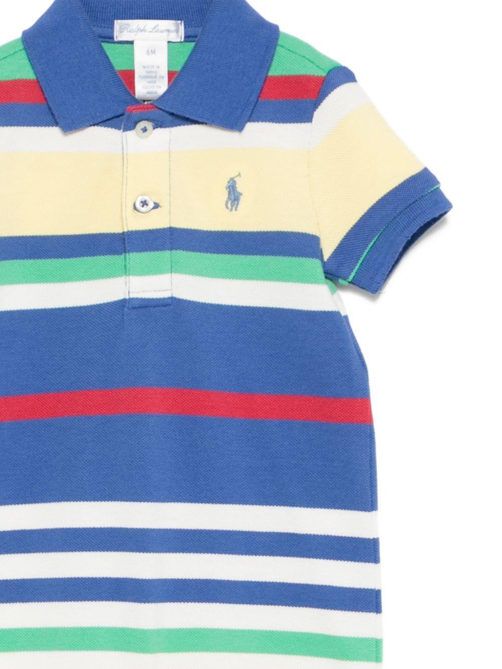 Tutina per neonato Polo Ralph Lauren Kids multicolore con caratteristico motivo Polo Pony - Rubino Kids