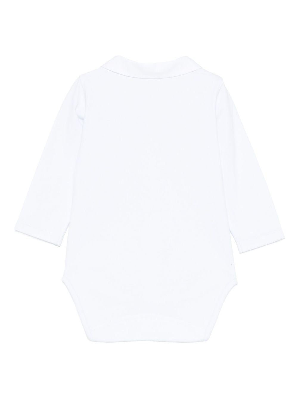 Tutina per neonato Tartin Et Chocolat azzurra con colletto ricamato - Rubino Kids