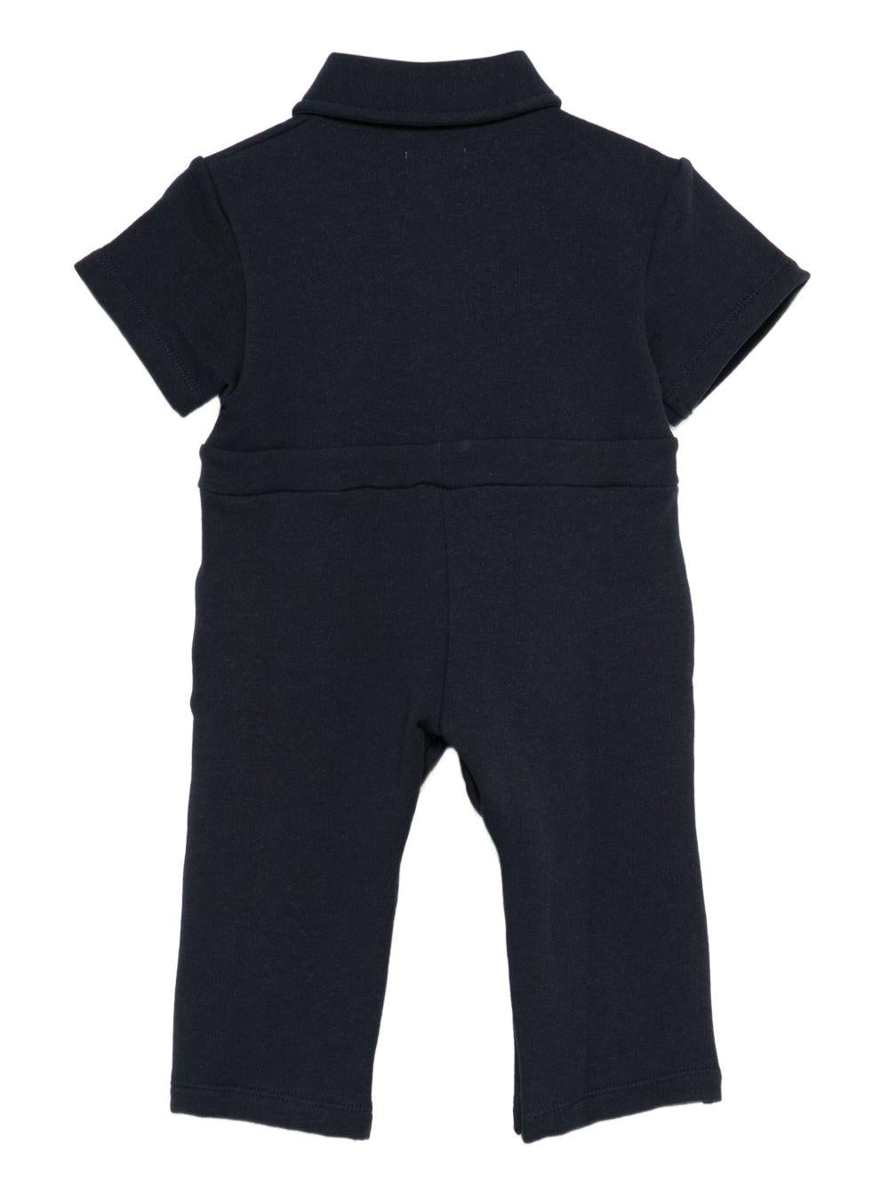 Tutina Piebe per neonati DONSJE blu con colletto polo - Rubino Kids