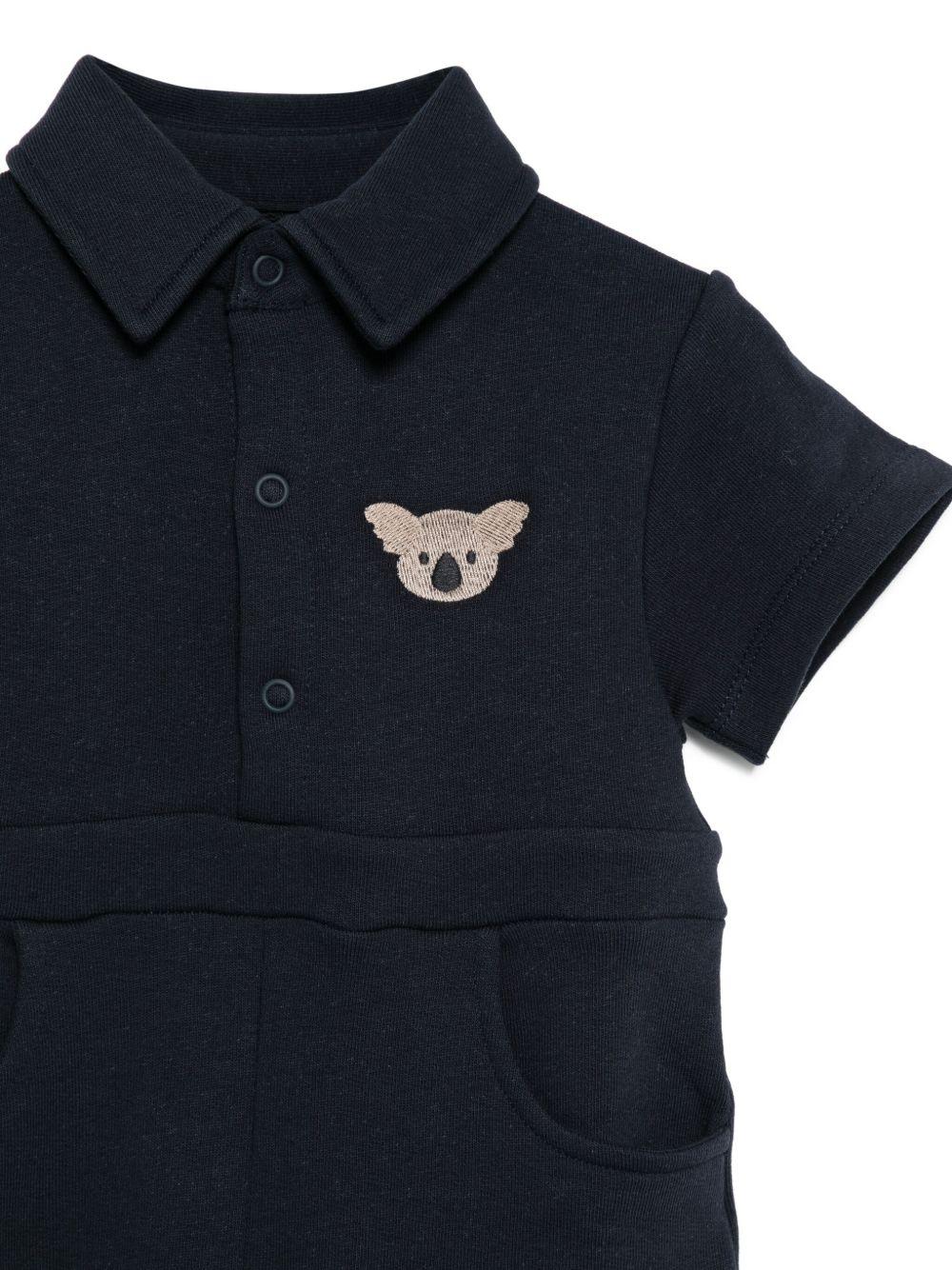 Tutina Piebe per neonati DONSJE blu con colletto polo - Rubino Kids