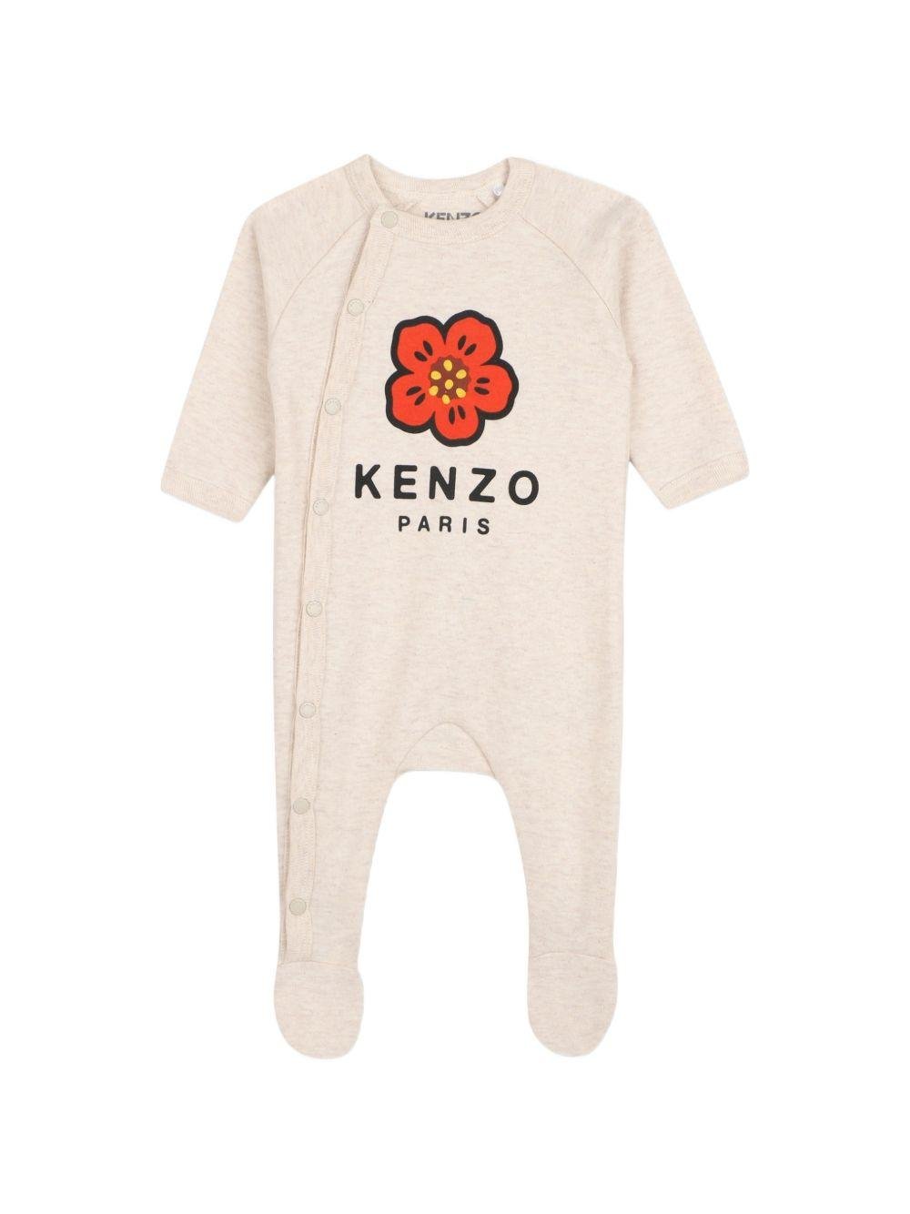 Tutine per neonata Kenzo Kids rosa con applicazioni floreali (set di due) - Rubino Kids