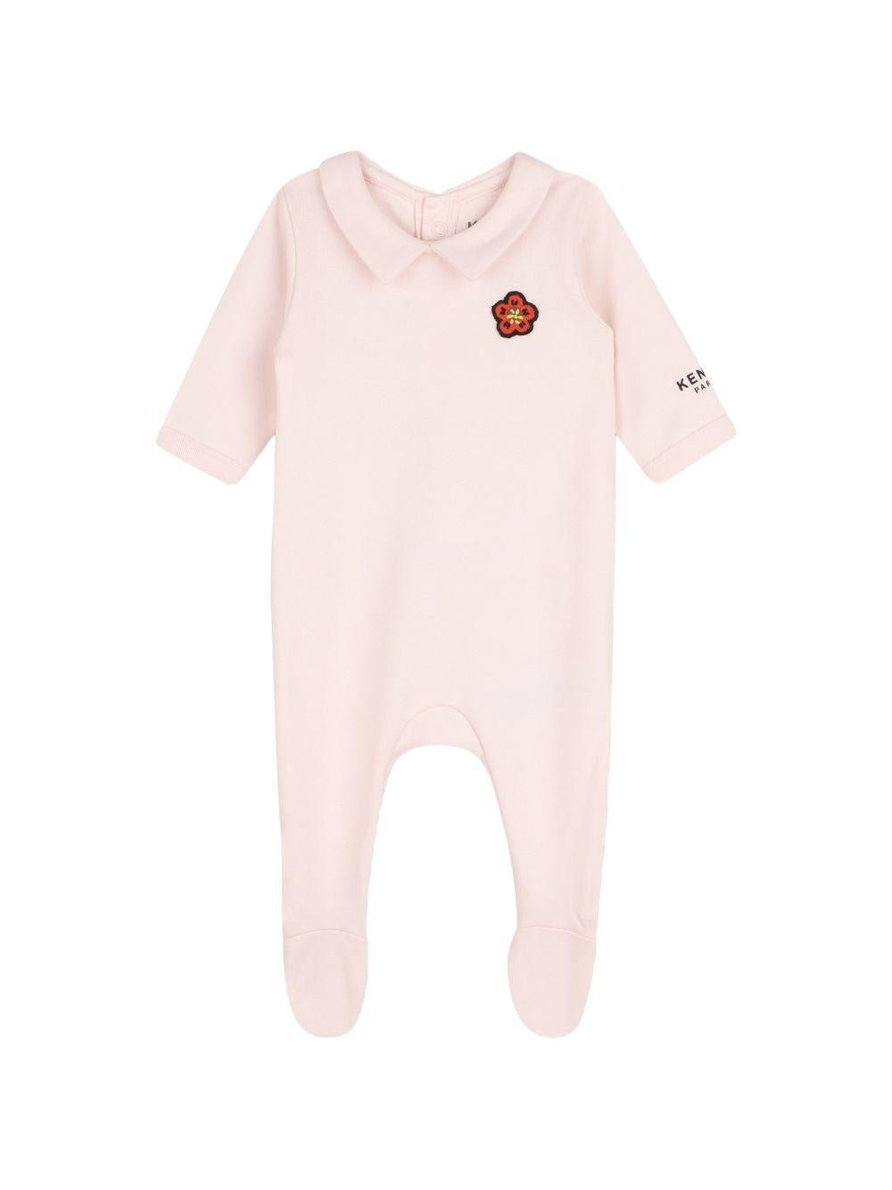 Tutine per neonata Kenzo Kids rosa con applicazioni floreali (set di due) - Rubino Kids