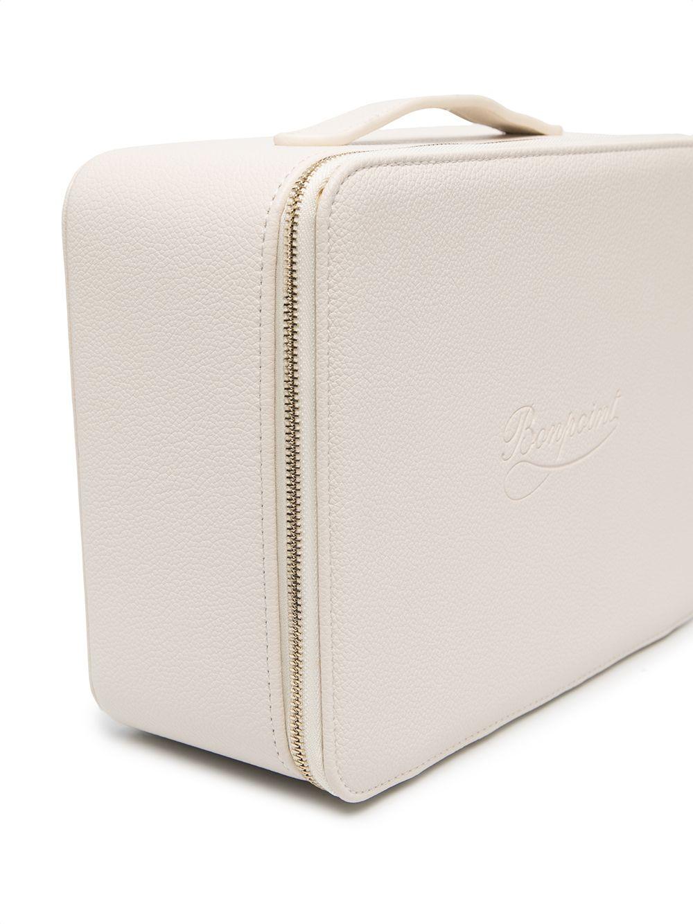 Valigia nascita per neonati Bonpoint beige con logo sul davanti - Rubino Kids