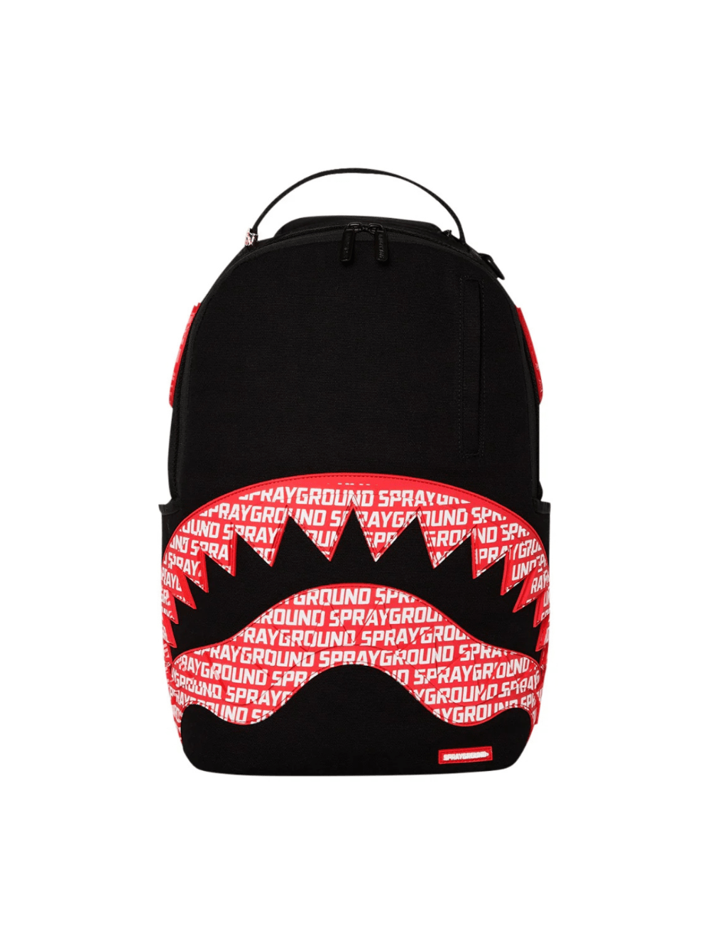Zaino con stampa logo per bambino Sprayground Kid nero con finitura texturizzata - Rubino Kids
