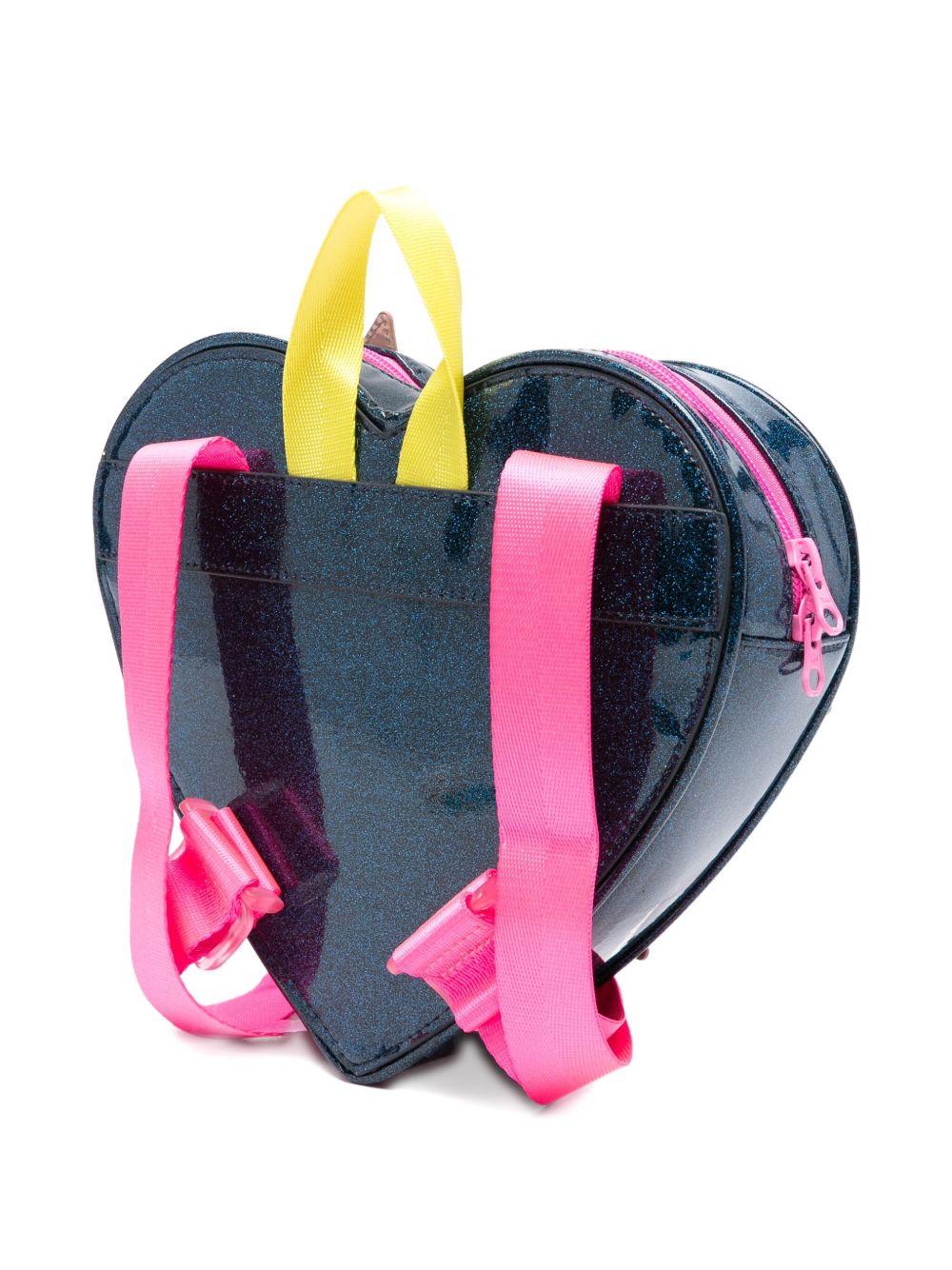 Zaino per bambina Billieblush blu a forma di cuore decorato con stelle - Rubino Kids