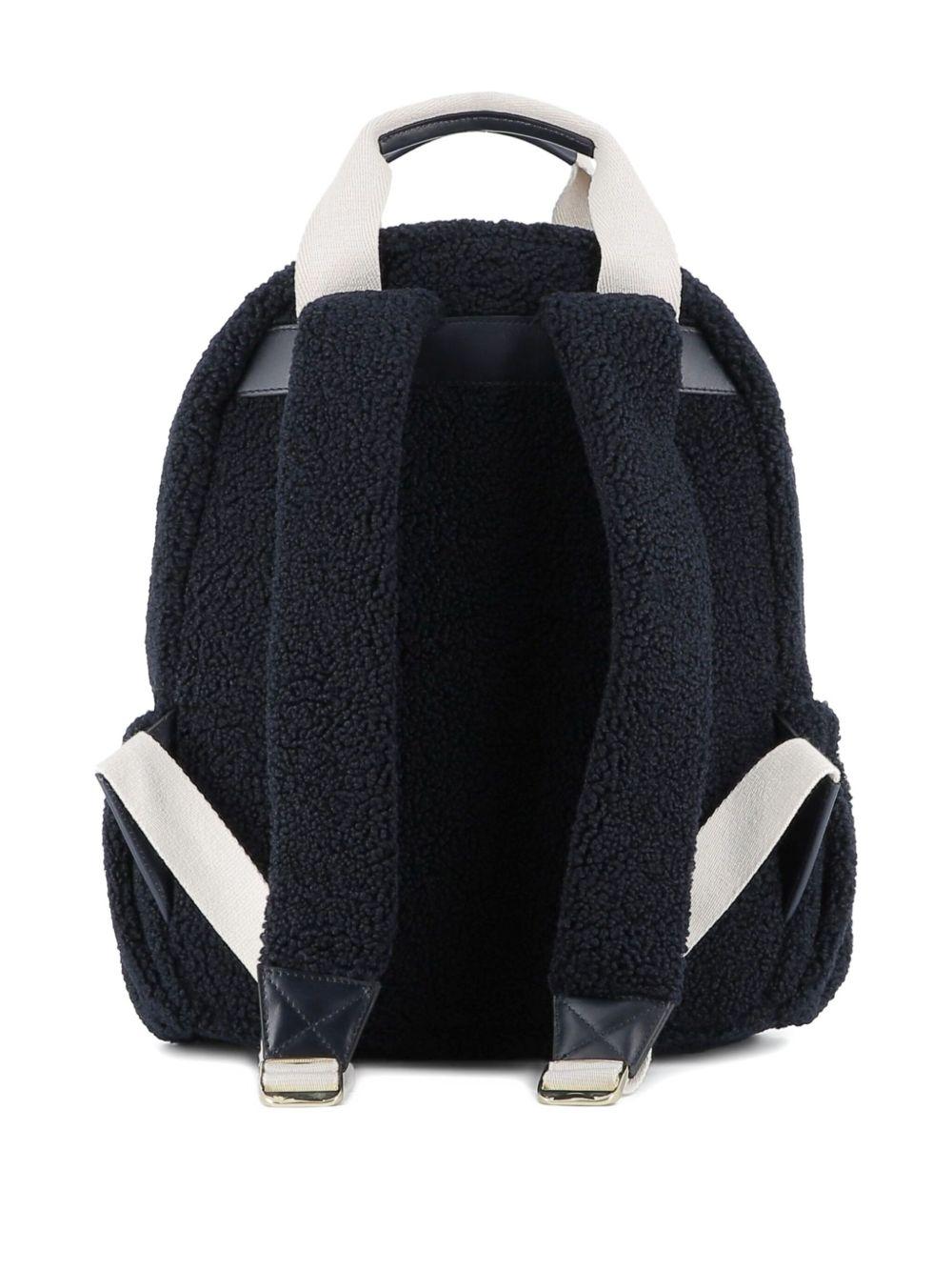 Zaino per bambina Chloé Kids blu con spalline con logo ricamato - Rubino Kids