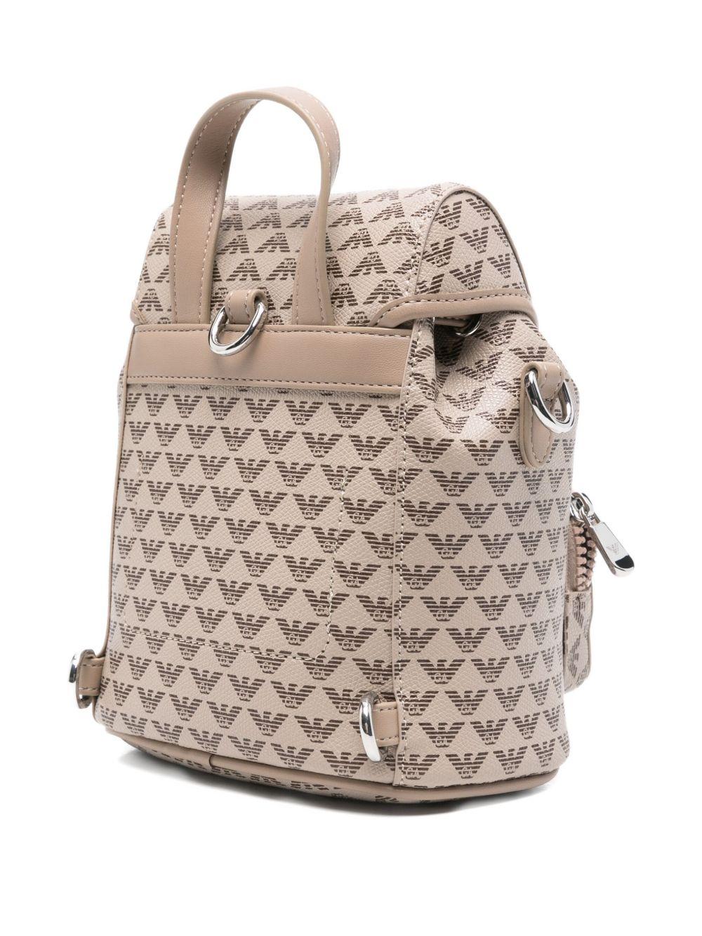 Zaino per bambina Emporio Armani Kids beige con coulisse - Rubino Kids