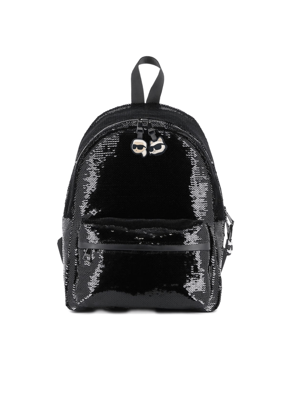 Zaino per bambina Karl Lagerfeld Kids nero con paillettes - Rubino Kids
