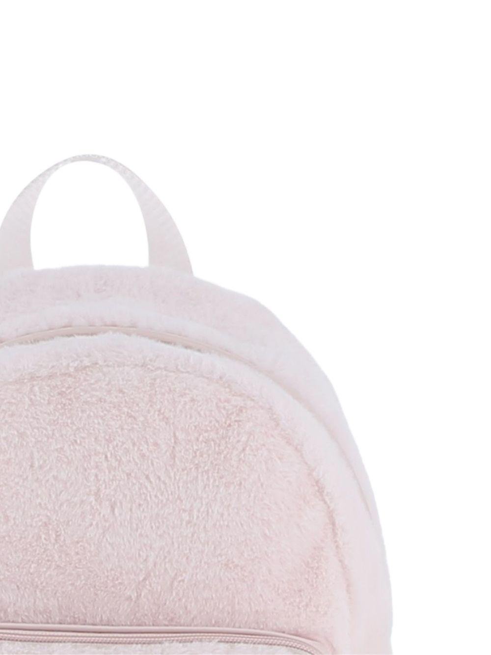 Zaino per bambina Karl Lagerfeld Kids rosa Choupette in pelliccia sintetica - Rubino Kids