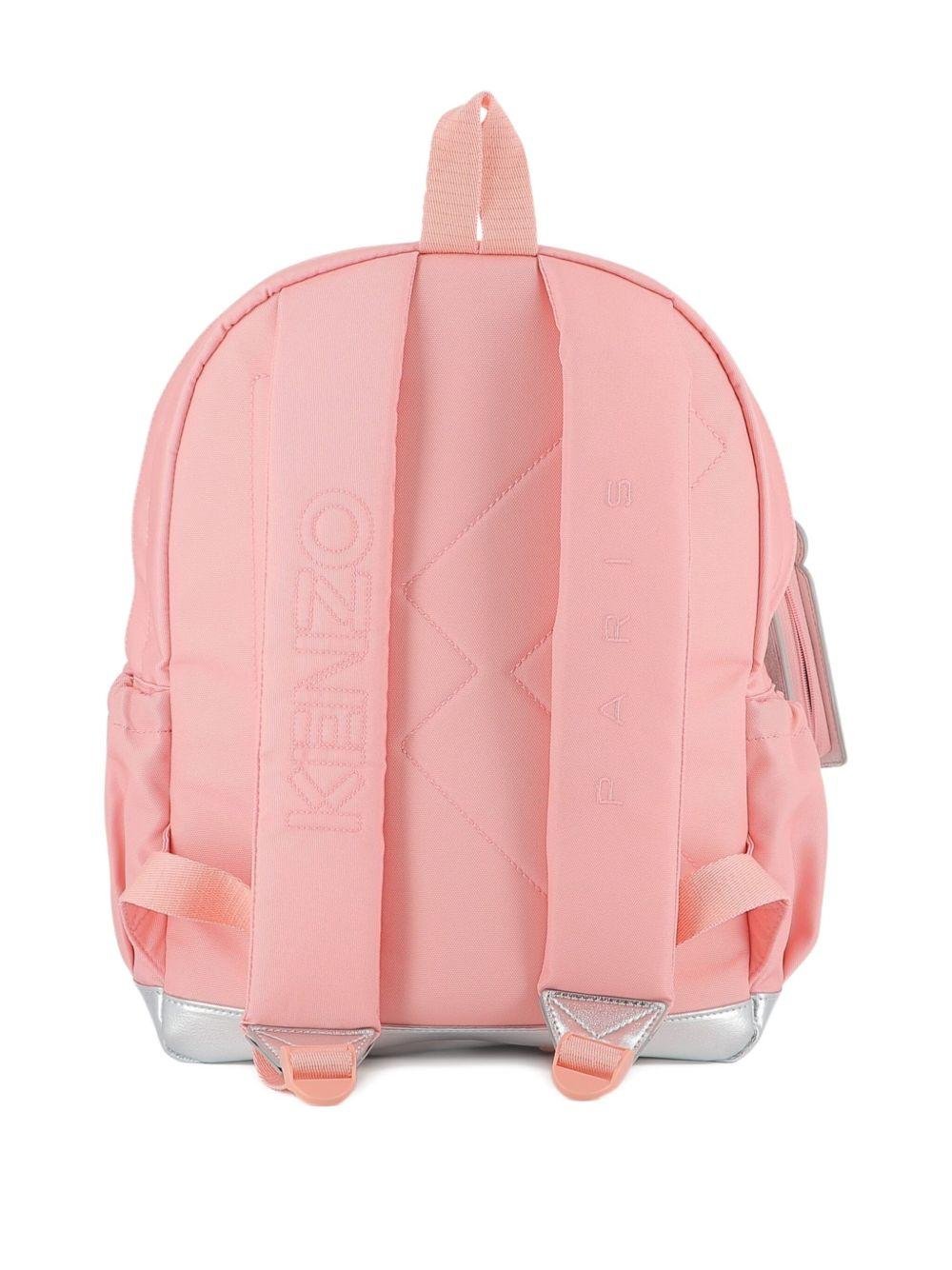 Zaino per bambina Kenzo Kids rosa con motivo a fiori - Rubino Kids