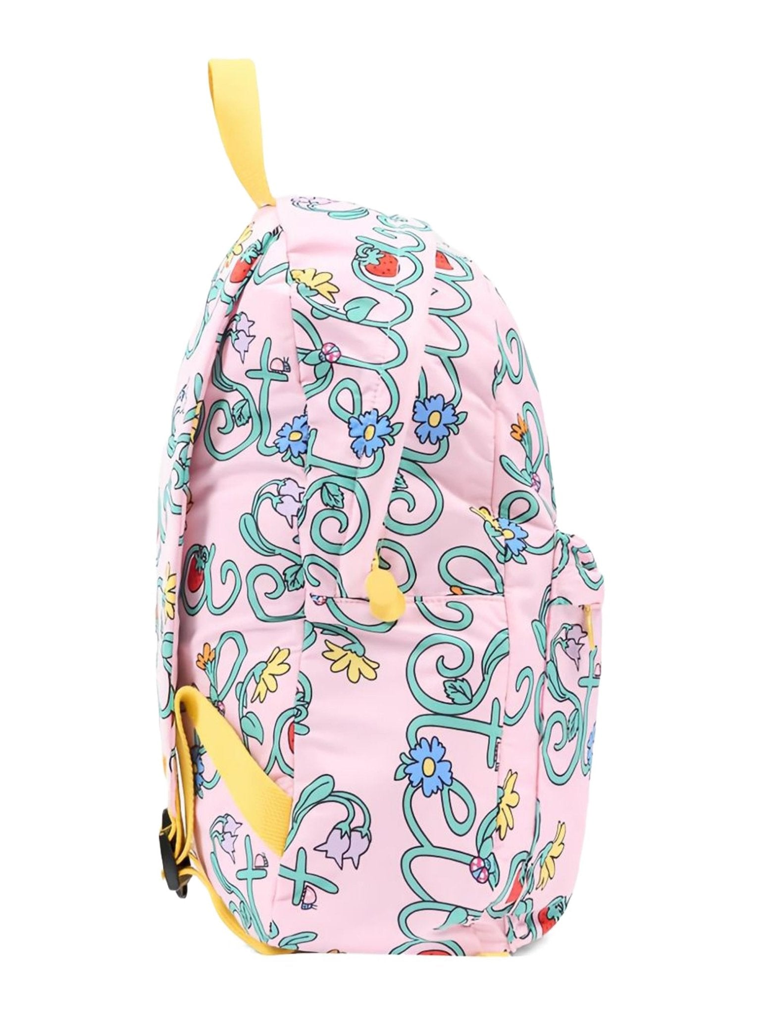 Zaino per bambina Stella McCartney Kids rosa con stampa grafica all - over - Rubino Kids