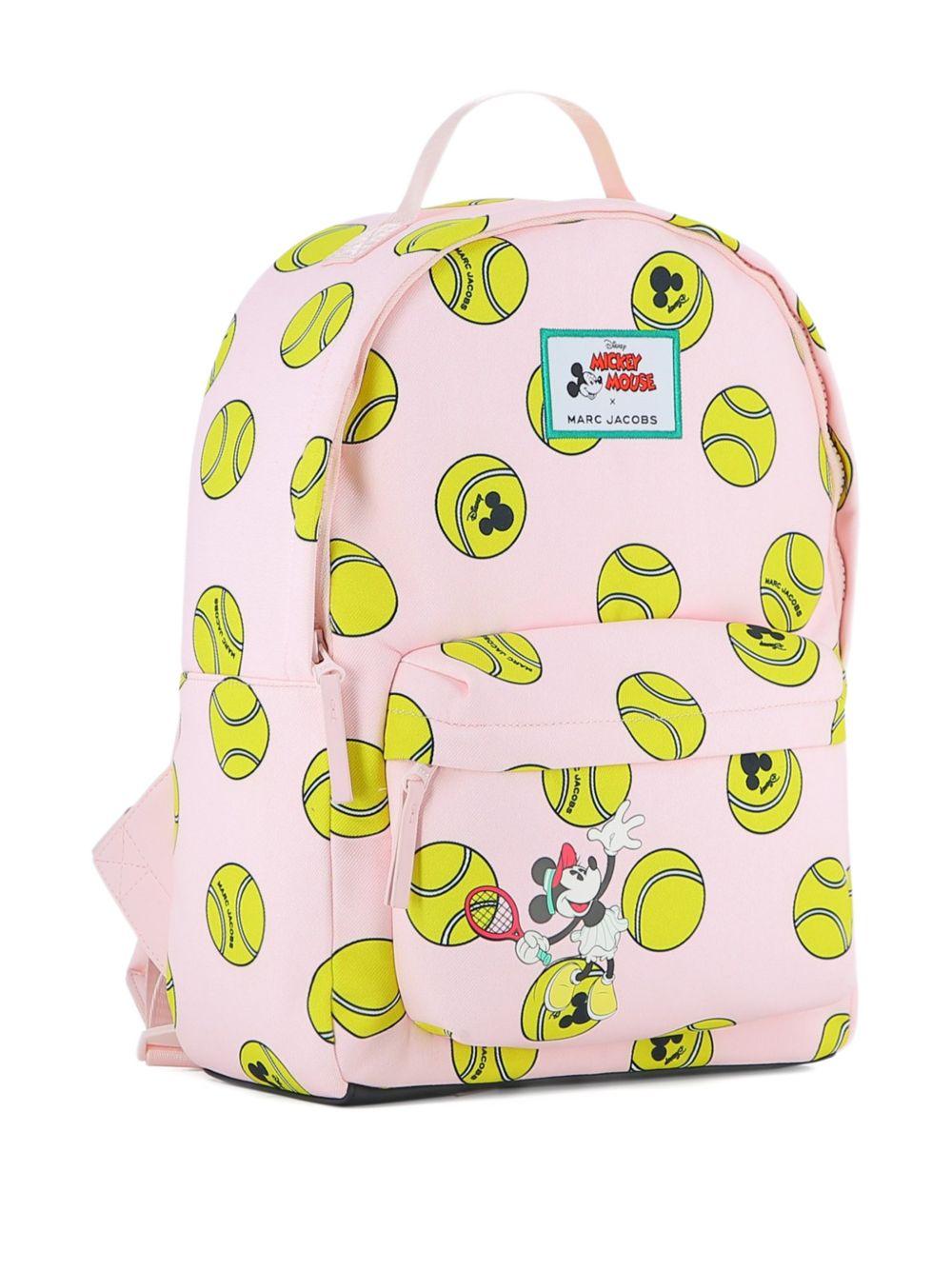 Zaino per bambina The Marc Jacobs Kids x Mickey Mouse rosa chiaro con stampa palline da tennis - Rubino Kids