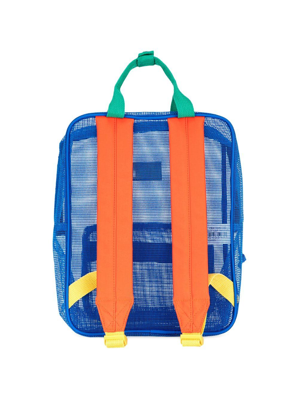 Zaino per bambini Bobo Choses blu con design a rete - Rubino Kids
