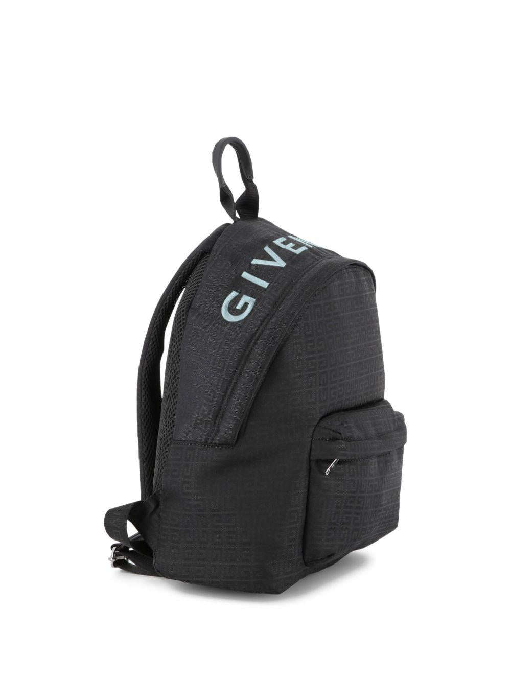 Zaino per bambini Givenchy Kids nero con logo ricamato - Rubino Kids