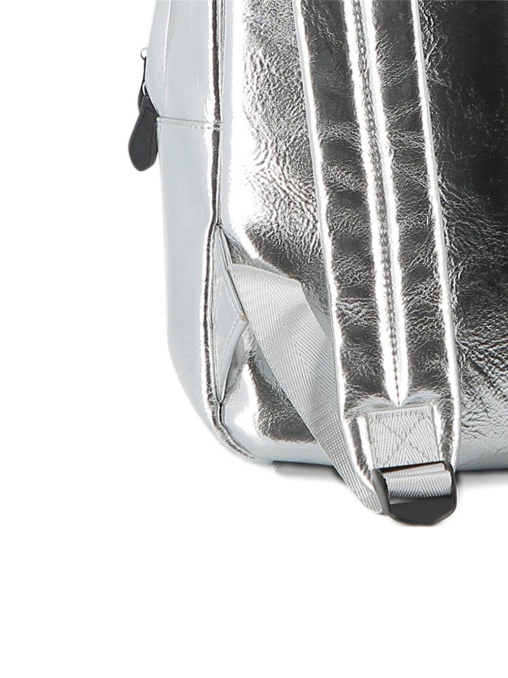 Zaino per bambini Karl Lagerfeld Kids argento con stampa - Rubino Kids