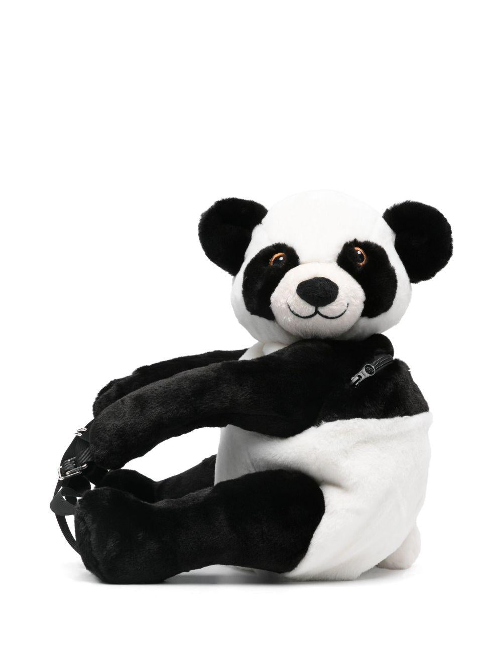 Zaino per bambini Molo Panda bianco e nero con dettagli in 3D - Rubino Kids