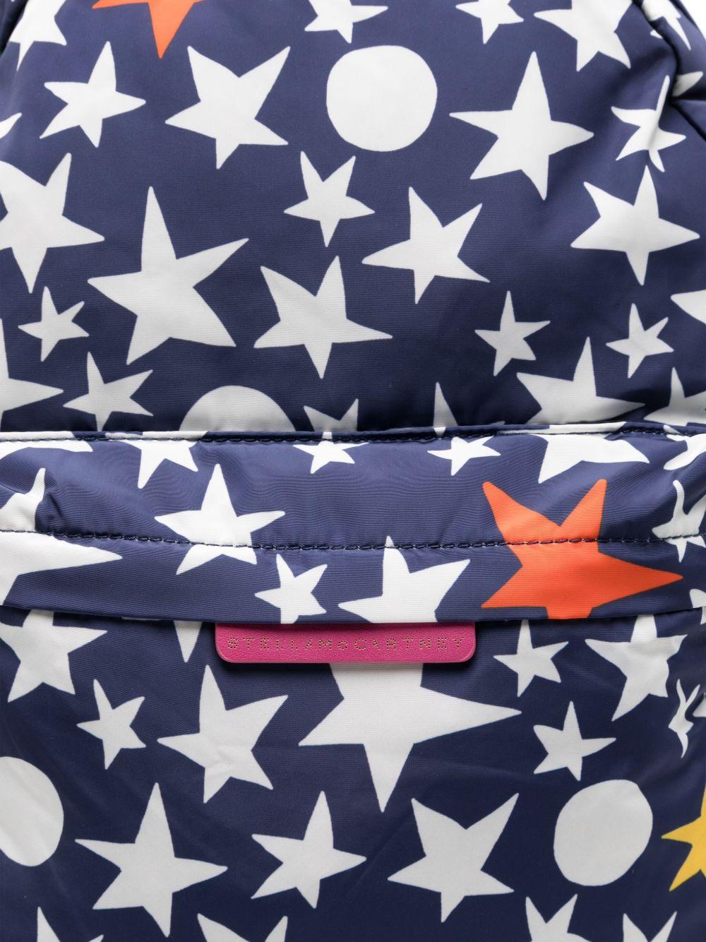 Zaino per bambini Stella McCartney Kids blu con stampa a stelle - Rubino Kids