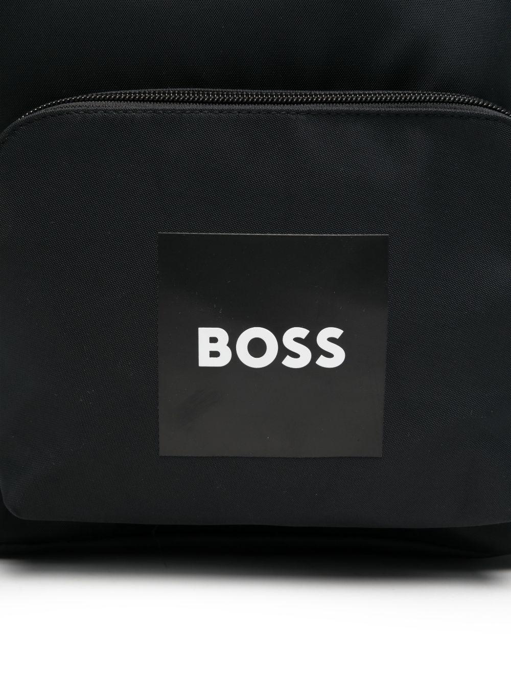 Zaino per bambino Boss Kids nero con tasche applicate - Rubino Kids