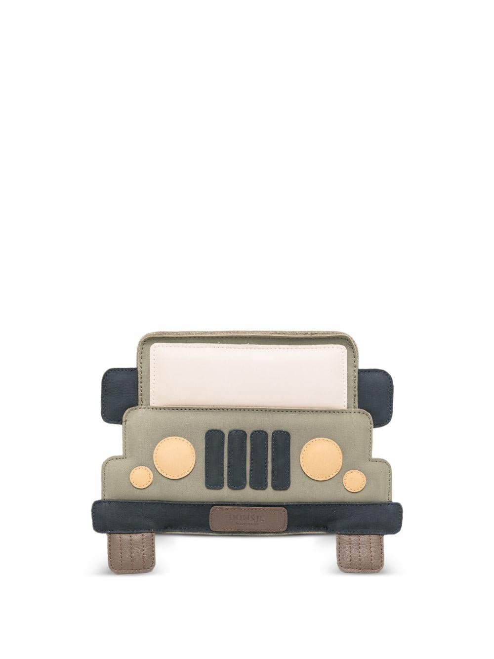 Zaino per bambino Donsje verde con dettaglio automobile - Rubino Kids