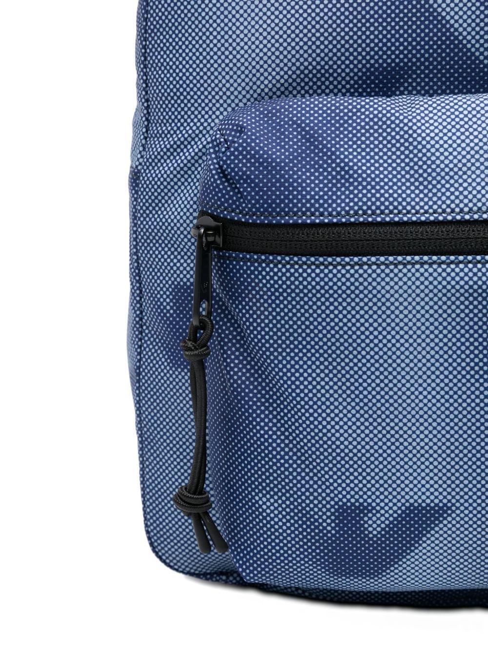 Zaino per bambino Emporio Armani Kids blu con logo aquila all - over - Rubino Kids