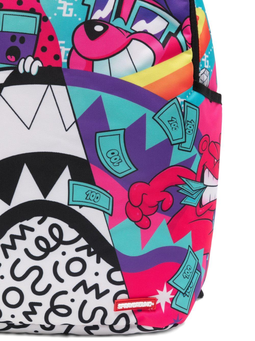 Zaino per bambino Sprayground kid multicolore con stampa grafica - Rubino Kids