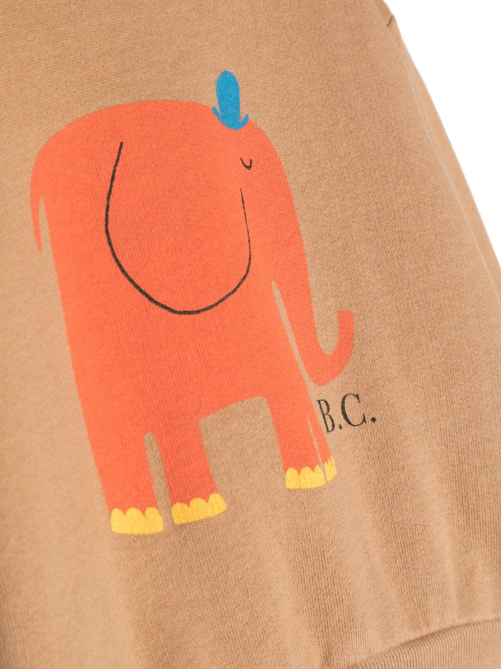 Felpa in cotone con stampa elefante - Rubino Kids
