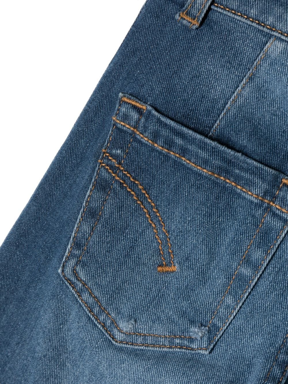 Jeans a gamba ampia con effetto vissuto - Rubino Kids