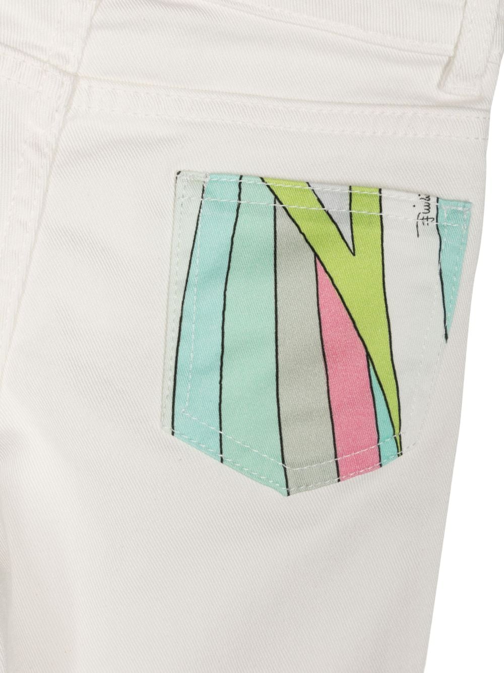 Iride flared jeans with appliqué