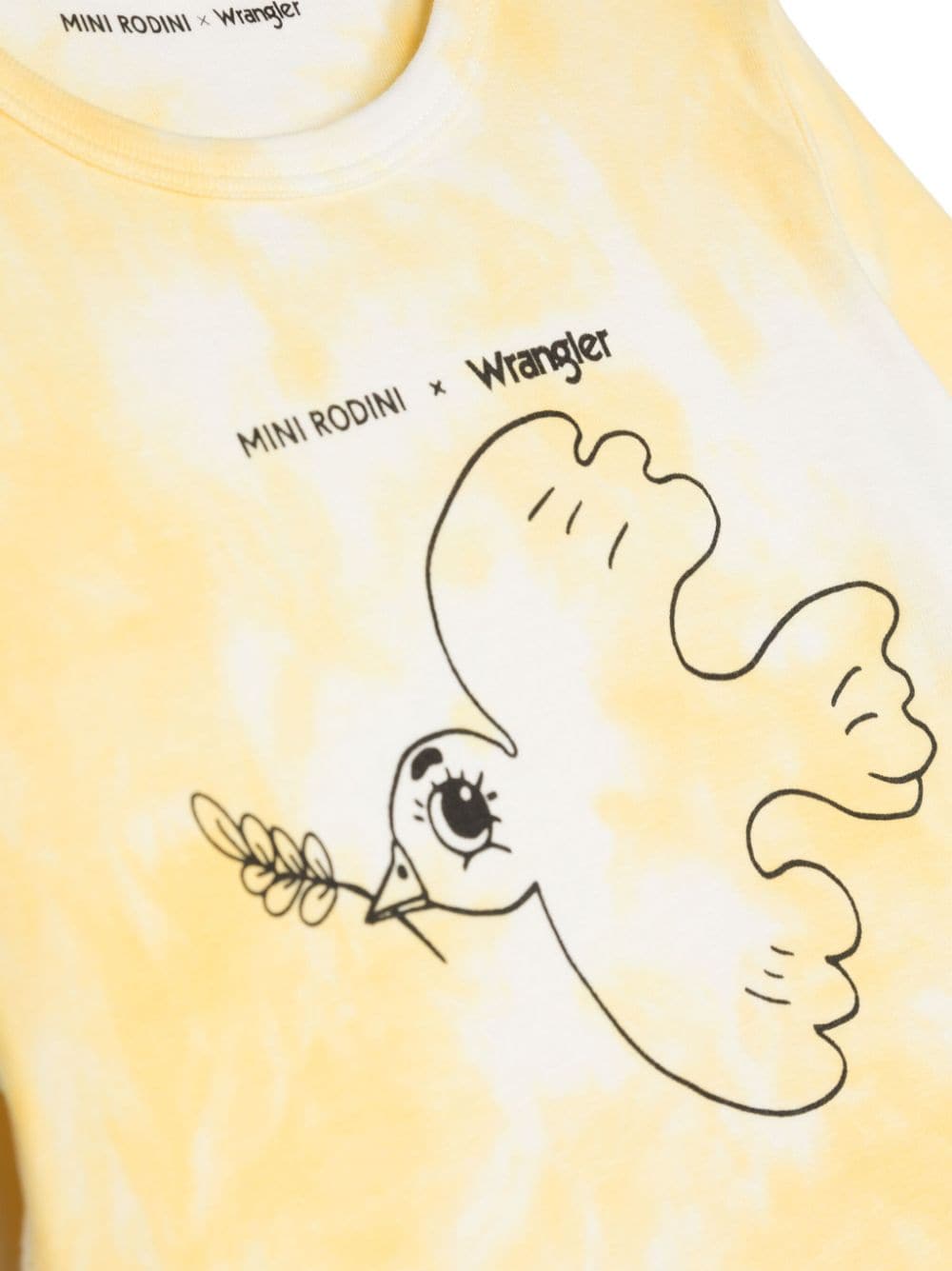 T-shirt con fantasia tie-dye Mini Rodini x Wrangler Peace Dove