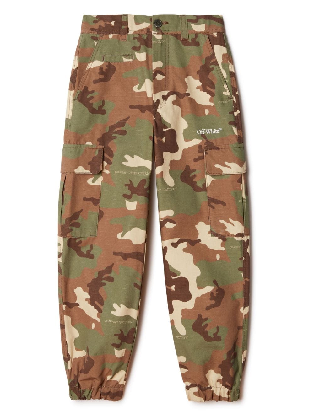 Pantaloni con stampa camouflage