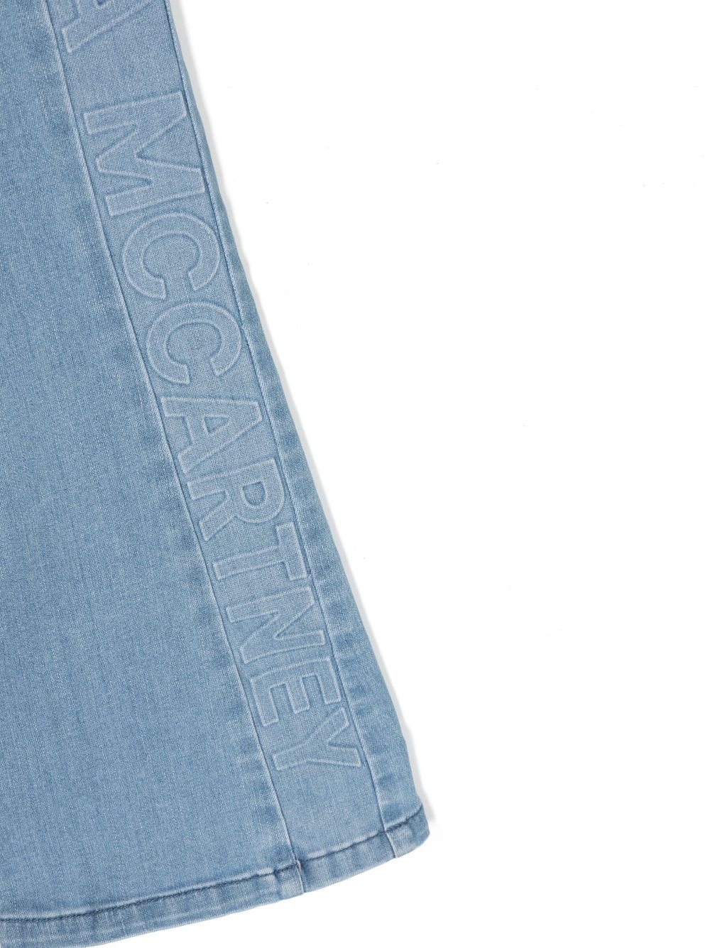 Jeans with goffrato logo