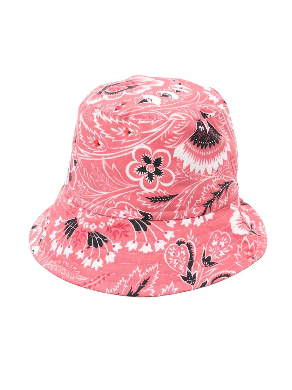 Cappello bucket in cotone con stampa paisley
