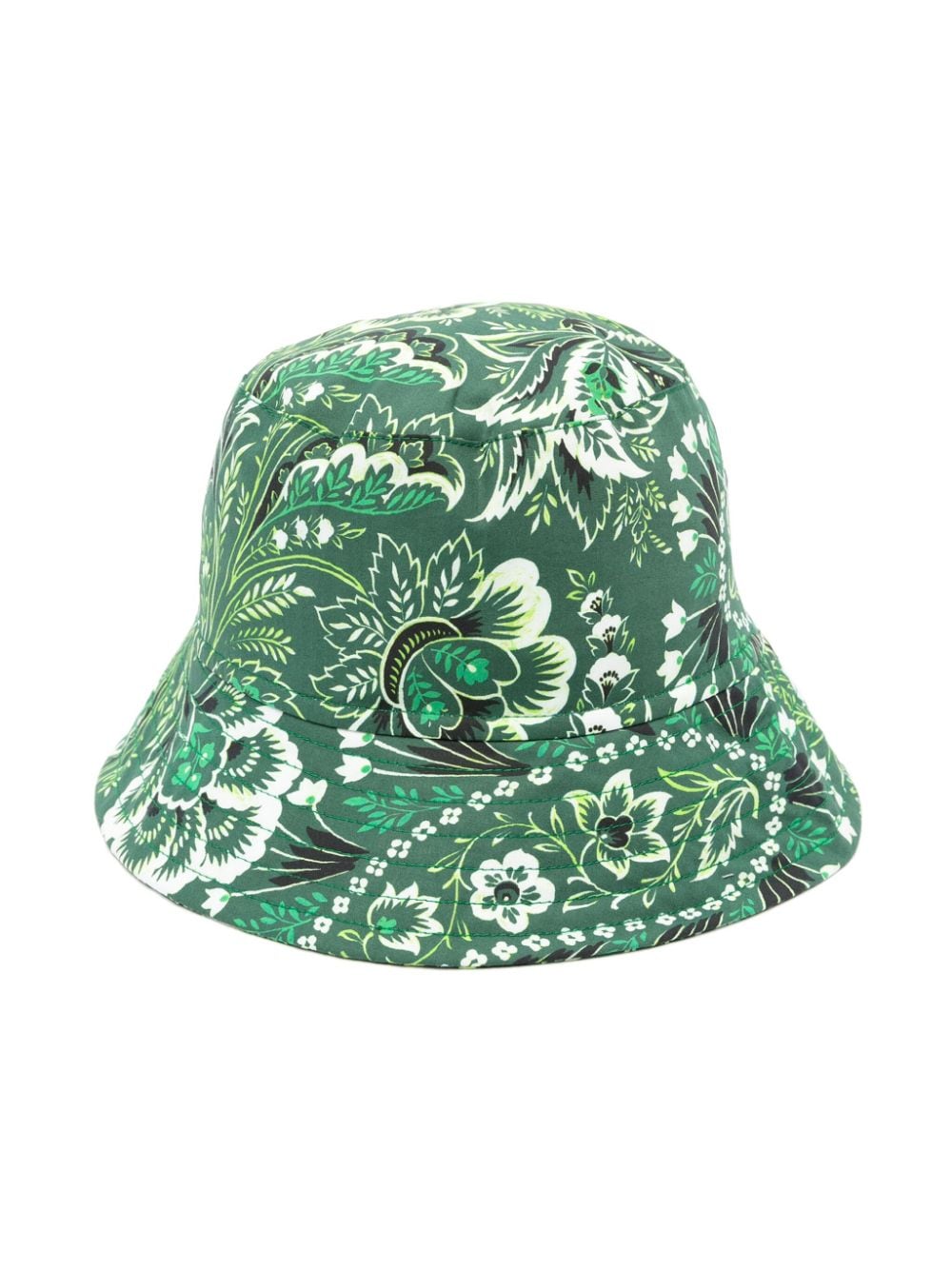 Cappello bucket in cotone con stampa paisley<BR/>