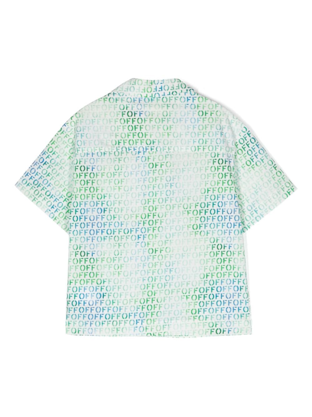 Cotton shirt with logo print