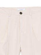 Abito a doppiopetto per bambino Paolo Pecora Kids beige con revers a lancia - Rubino Kids