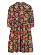 Abito a fiori per bambina Scotch & Soda multicolor con abbottonatura frontale corta - Rubino Kids