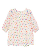 Abito a fiori per neonata Stella McCartney Kids multicolor con pantaloncini abbinati - Rubino Kids