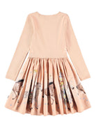 Abito Casie per bambina Molo beige con motivo equestre - Rubino Kids